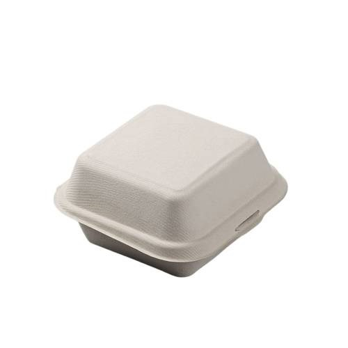 甘蔗渣 可降解6"漢堡盒450ml(50個)