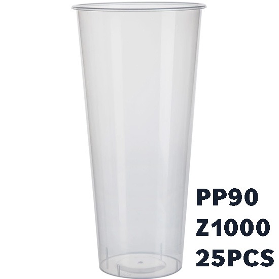 PP90-Z1000 CN 33oz Natural Hard Takeaway Cup 25pcs