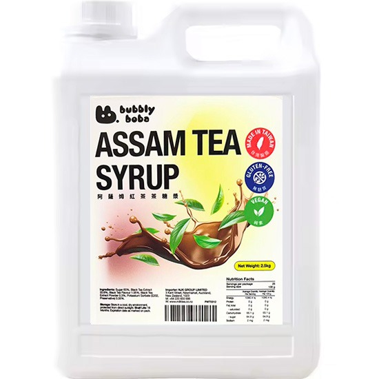 Bubbly Boba Assam Tea Syrup 2.5kg