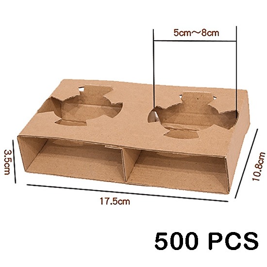 Foldable Double Cup Paper Holder 500pcs