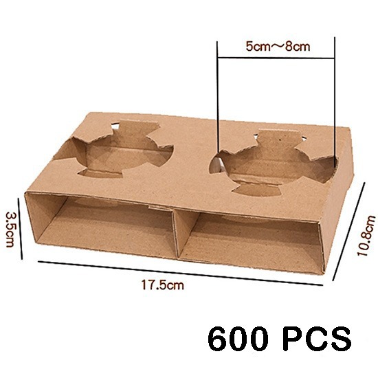 Foldable Double Cup Paper Holder 600pcs